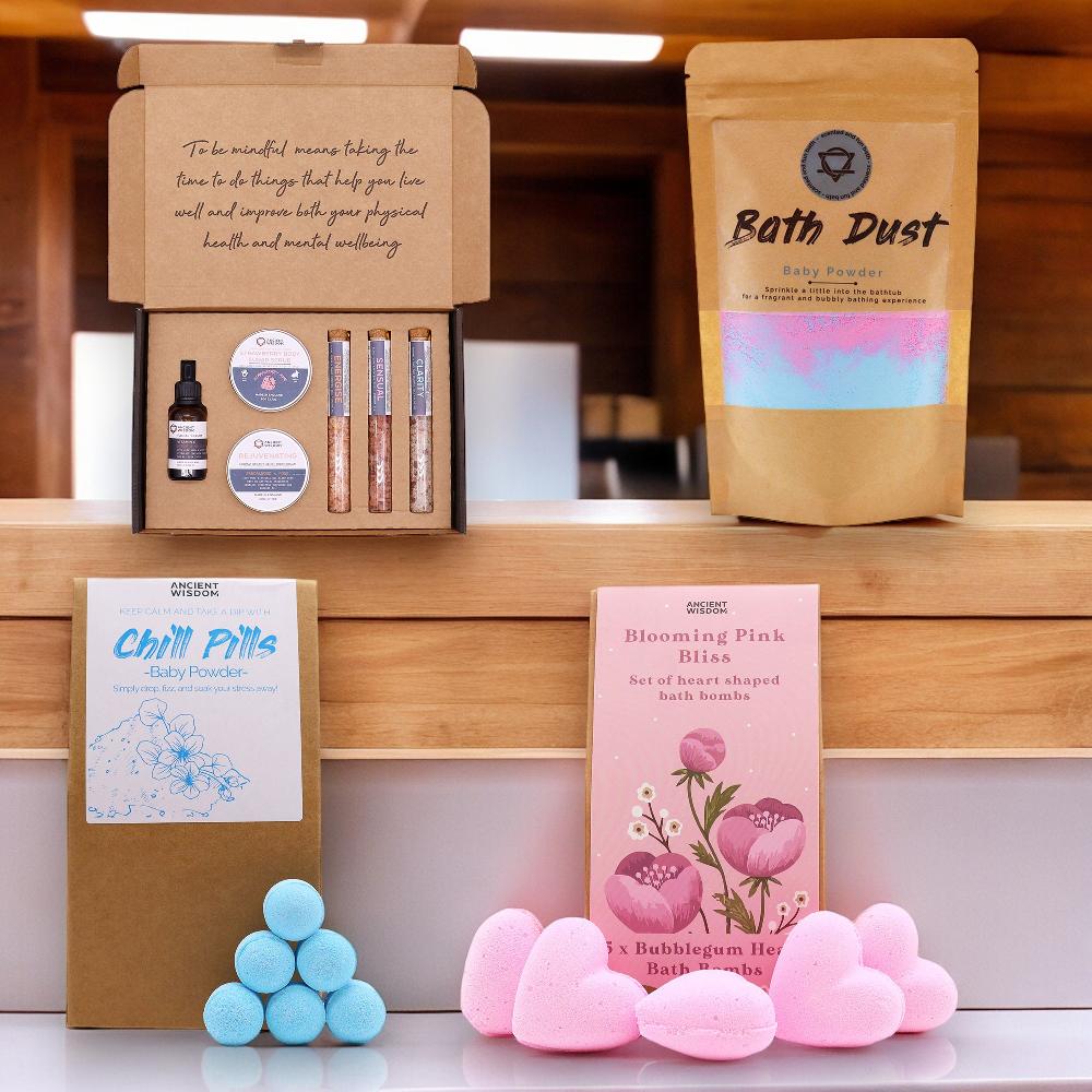 ancient wisdom Chill Heart Dust Bath Bomb Gift Sets