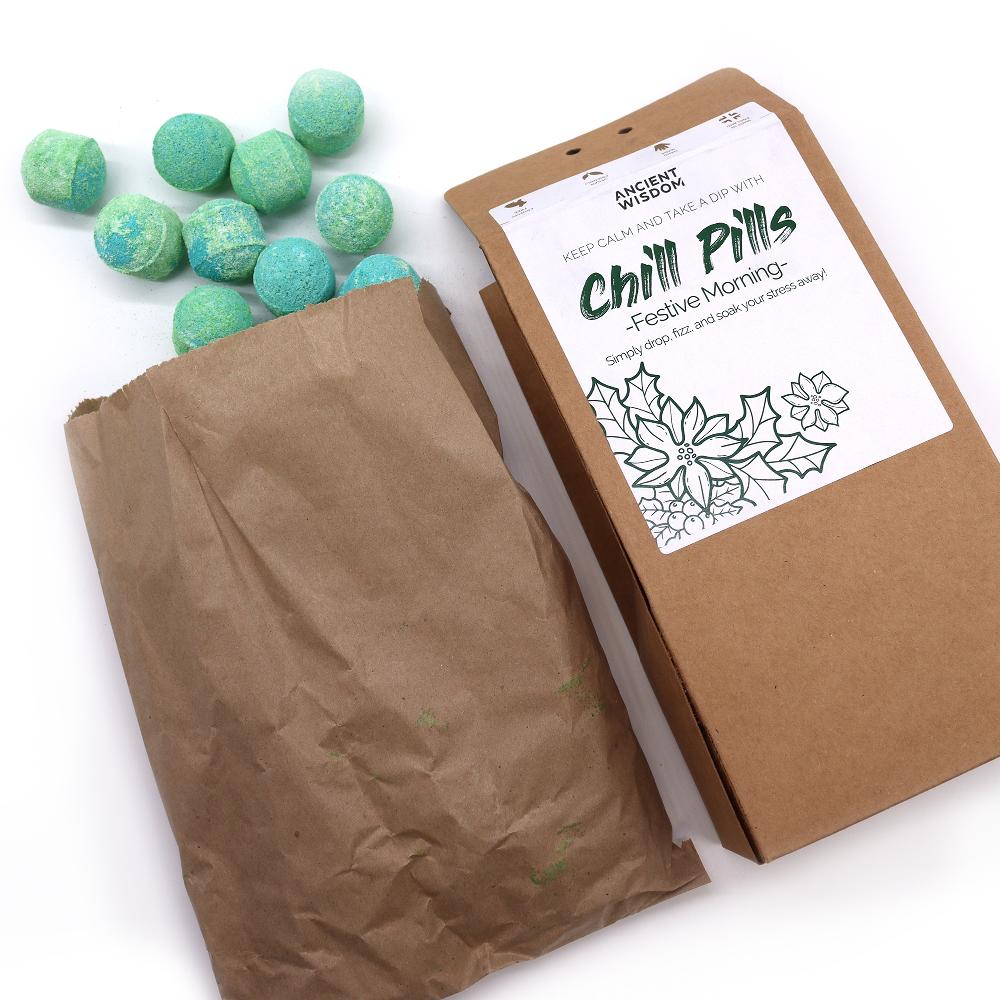 Ancient Wisdom Chill Pills Gift Pack 350g - Festive Morning
