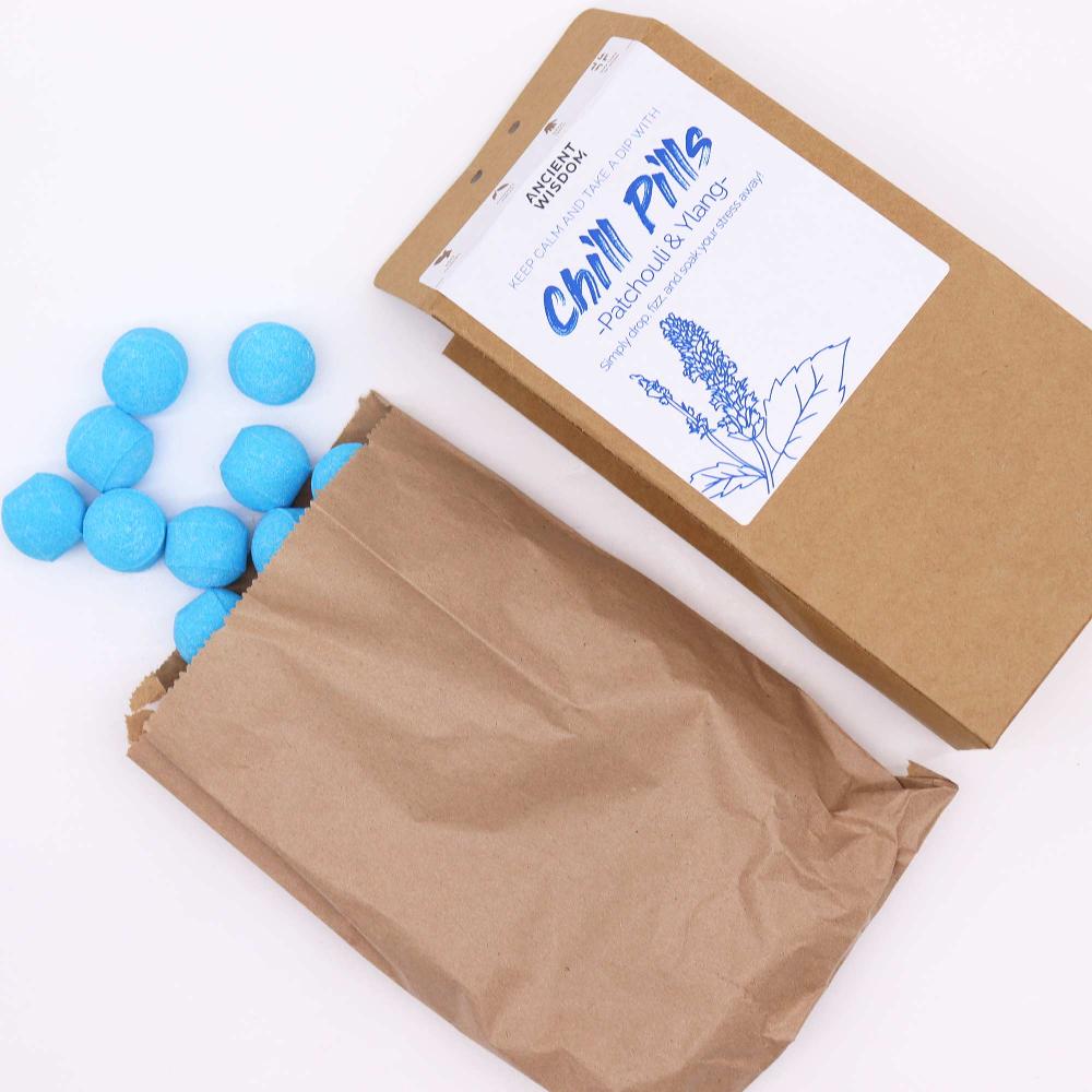 Ancient Wisdom Chill Pills Gift Pack 350g - Ylang & Patchouli