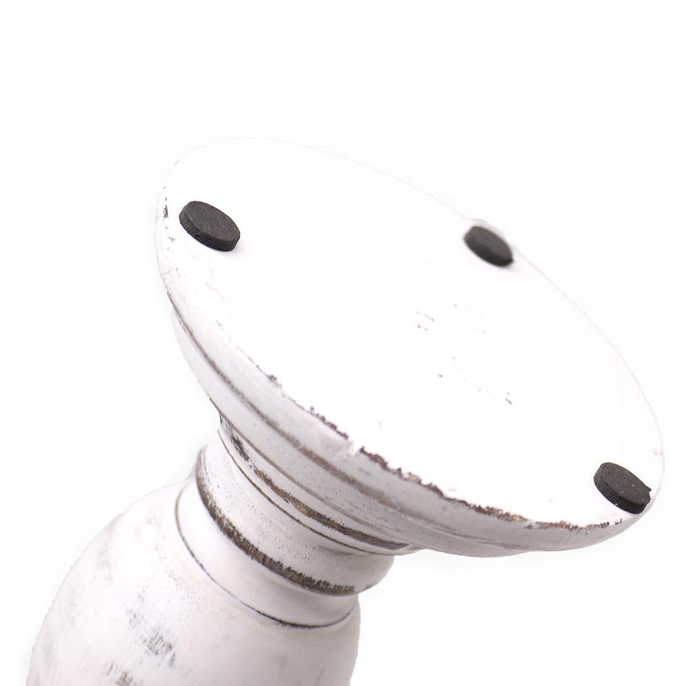 Ancient Wisdom Classic Candle Stand - Whitewash - 30x10cm - Medium