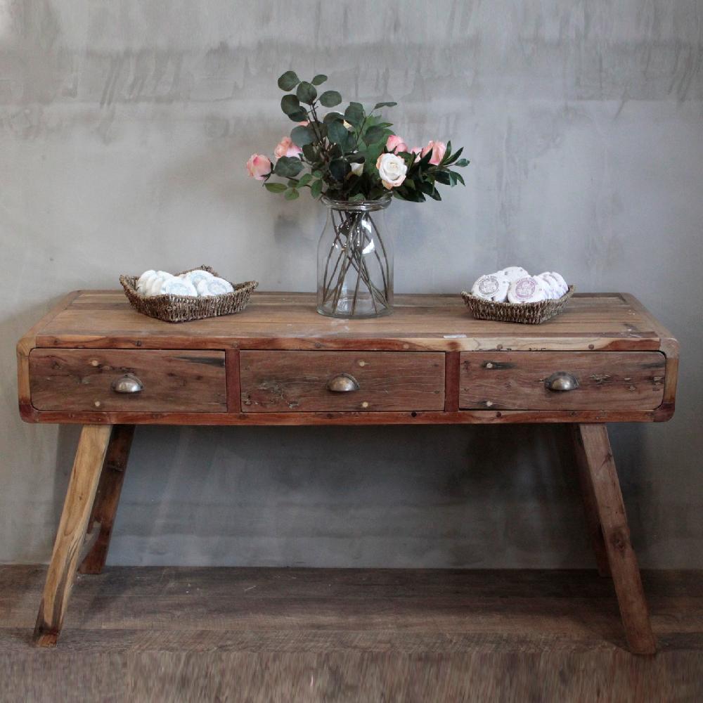 ancient wisdom Console Table - Recycled Wood - 150x45x80cm
