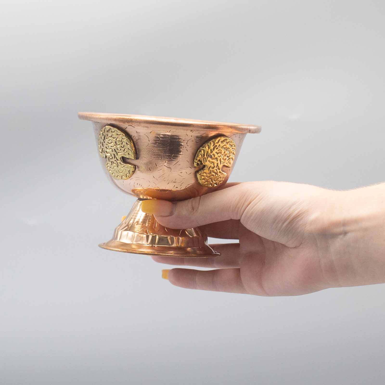 Ancient Wisdom Copper Ritual Chalice With Tree Of Life 12x9cm