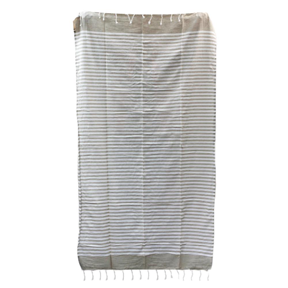 Ancient Wisdom Cotton Pareo Throw - 100x180 Cm - Warm Sand