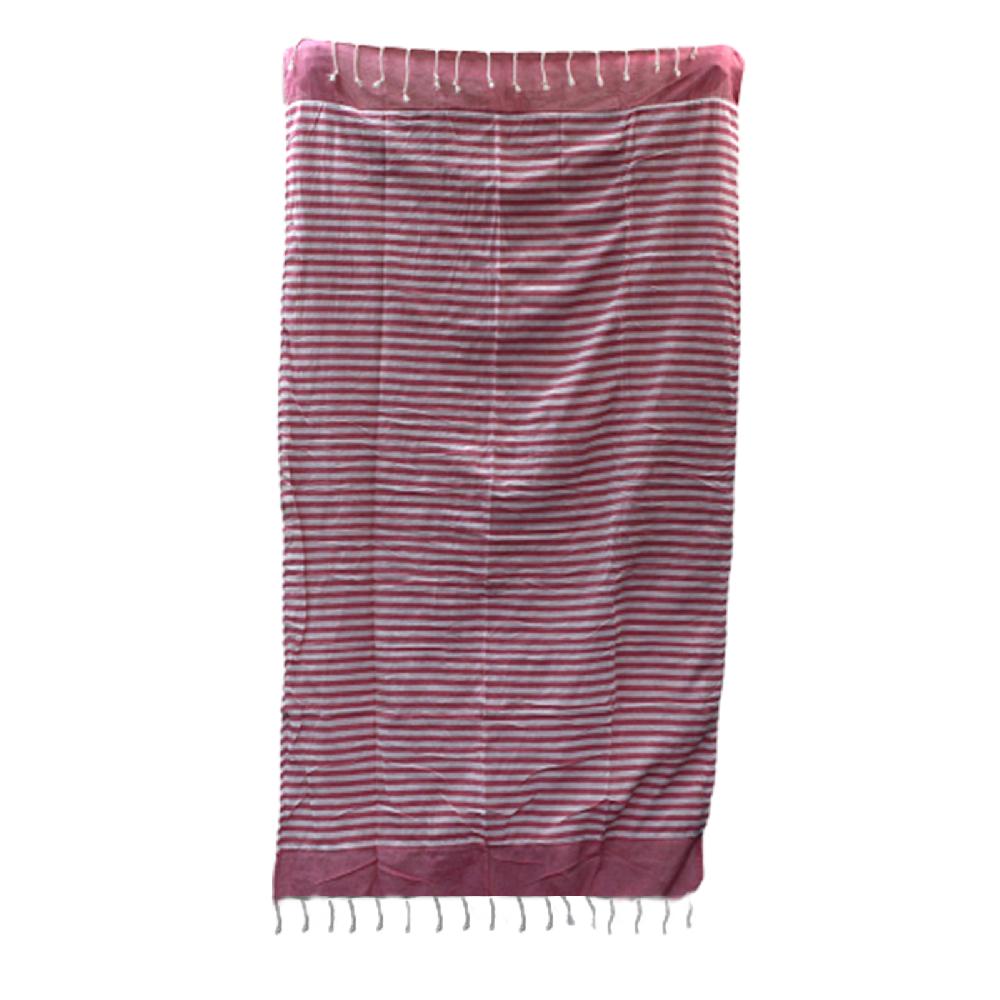 Ancient Wisdom Cotton Pareo Towel - 100x180 Cm - Hot Pink