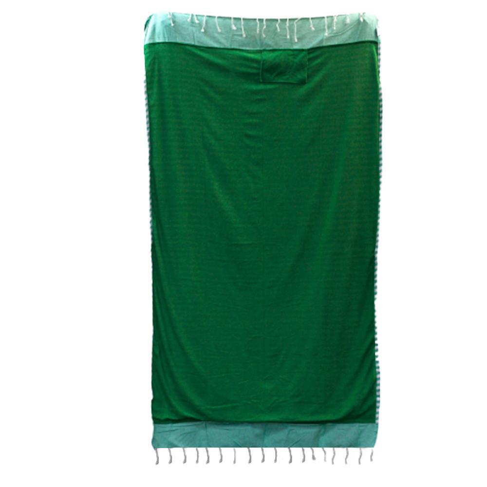 Ancient Wisdom Cotton Pareo Towel - 100x180 Cm - Picnic Green