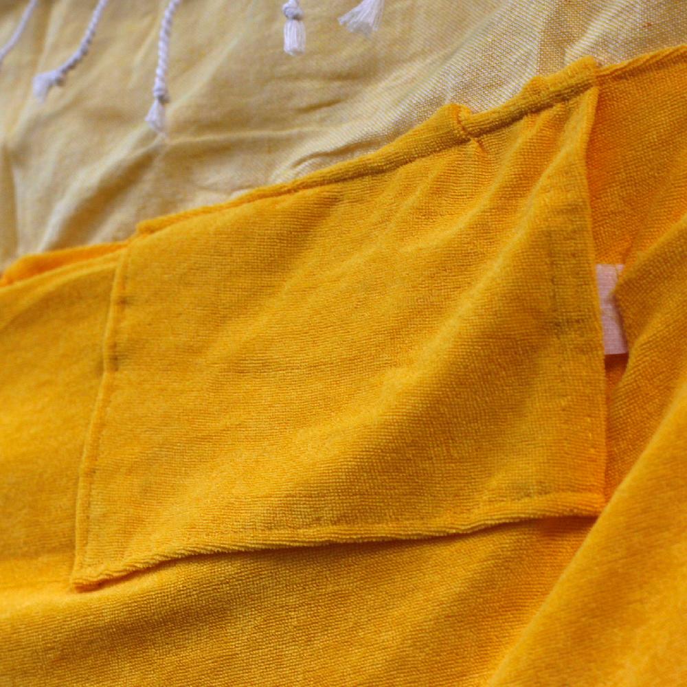 Ancient Wisdom Cotton Pareo Towel - 100x180 Cm - Sunny Yellow