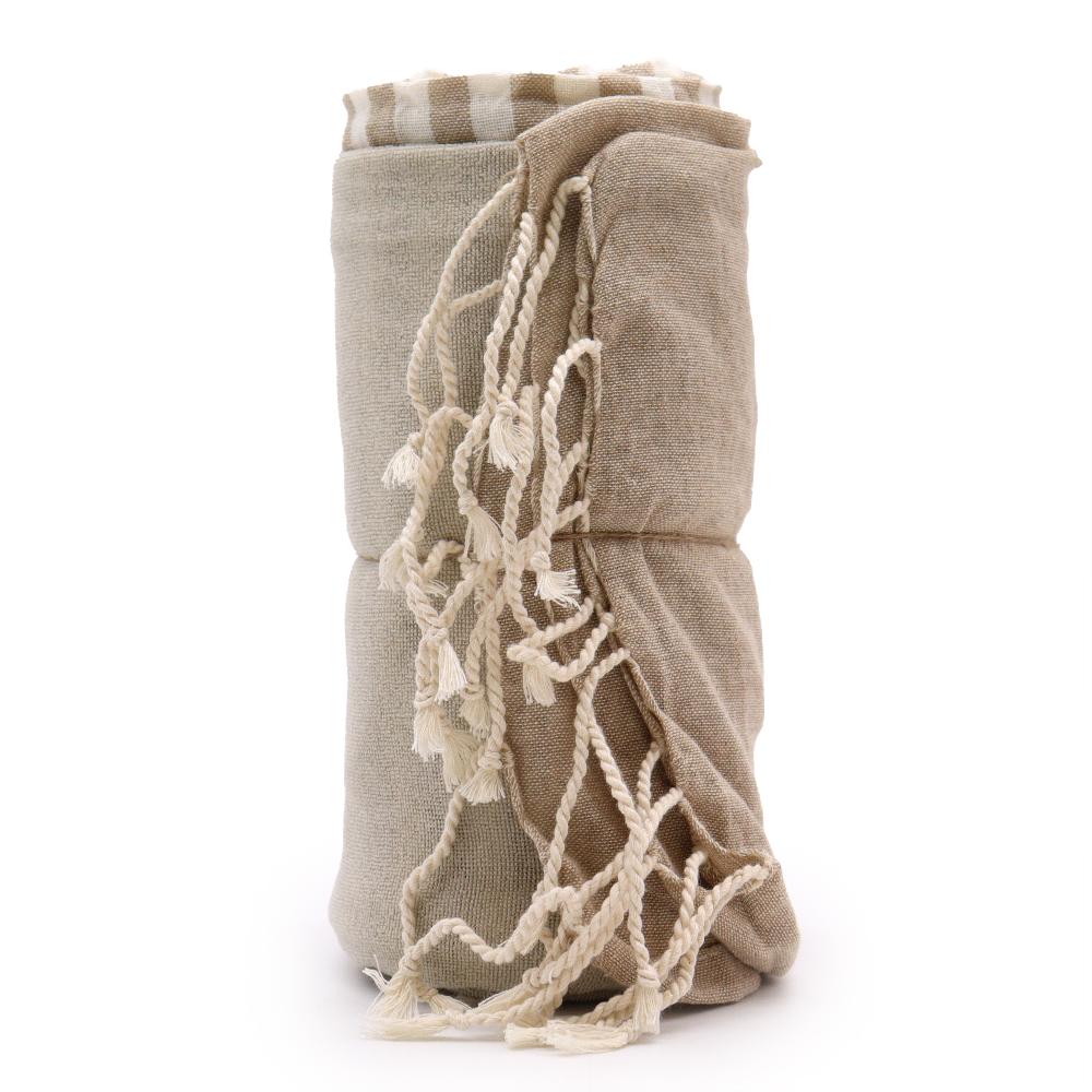 ancient wisdom Cotton Pareo Towel - 100x180 cm - Warm Sand
