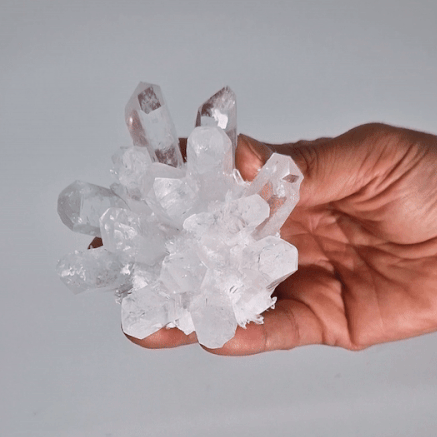 Ancient Wisdom Crafted Quartz Cluster - Clear Quartz (approx 250-300gm 8cm)
