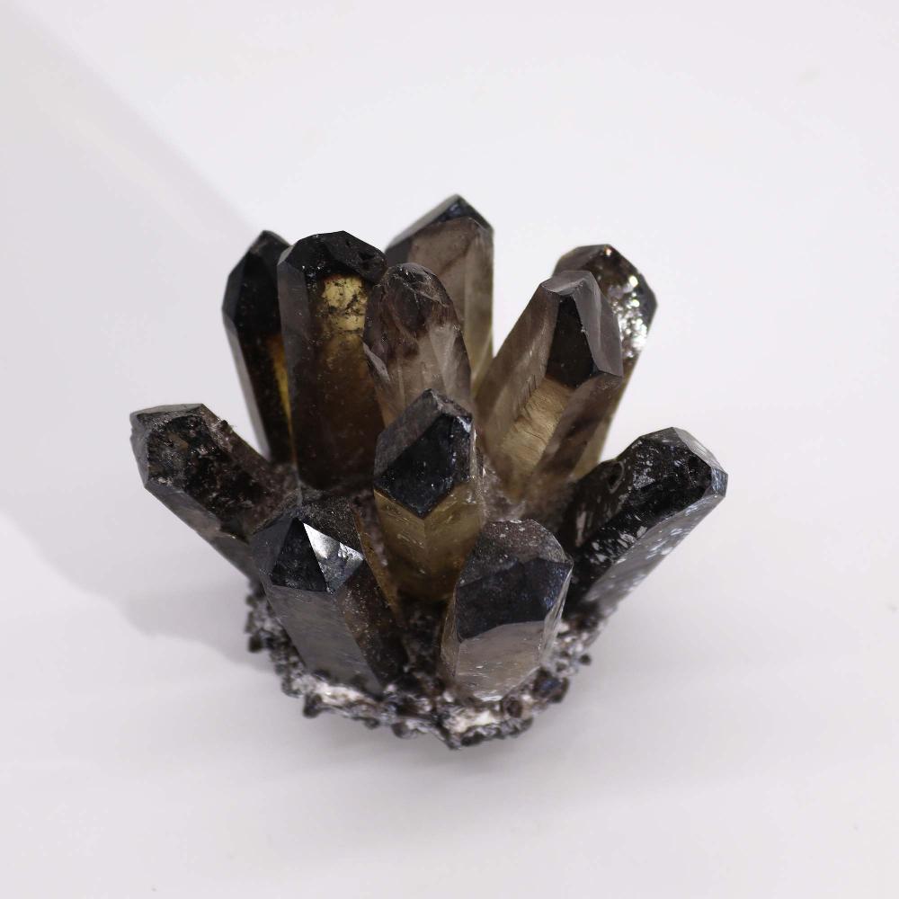 Ancient Wisdom Crafted Quartz Cluster - Smoky Ghost Quartz (approx 250-300gm 8cm)