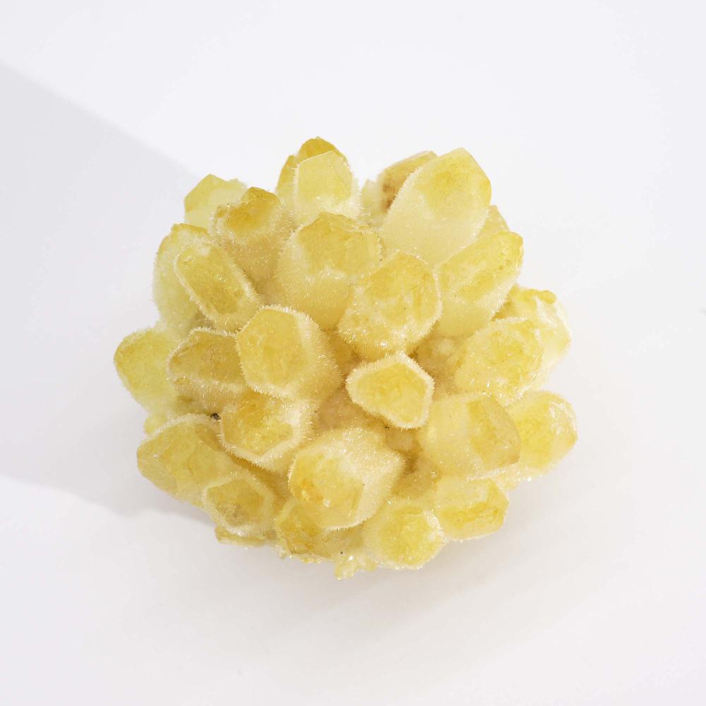 Ancient Wisdom Crafted Quartz Cluster - Yellow Ghost Quartz (approx 250-300gm 8cm)