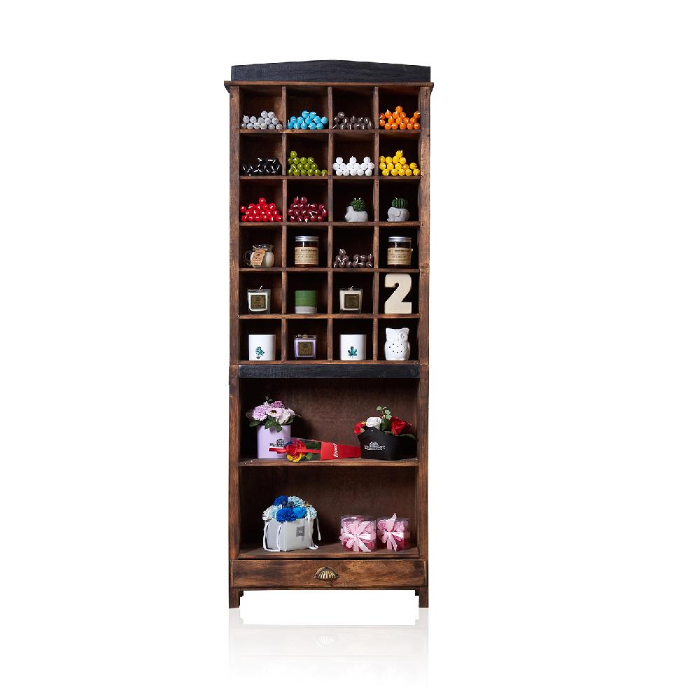 Ancient Wisdom Dinner Candle Display Stand - Brownwash