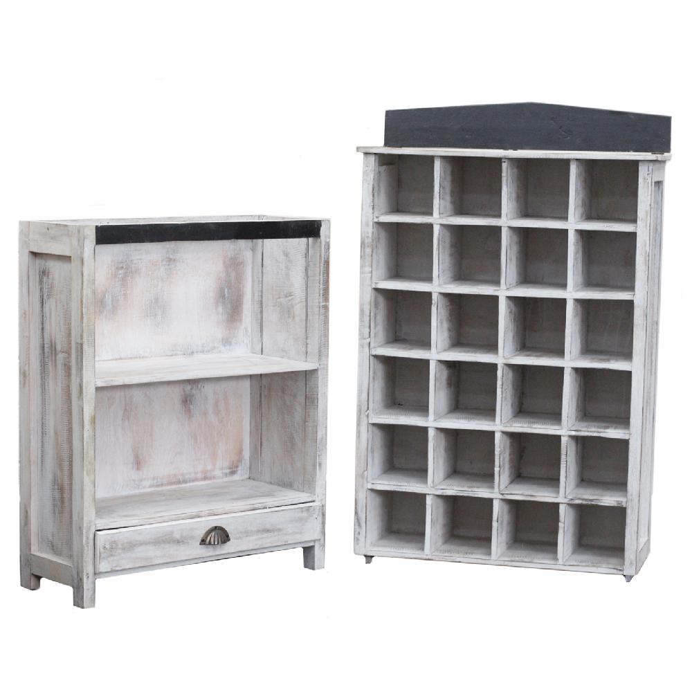 Ancient Wisdom Dinner Candle Display Stand - Whitewash