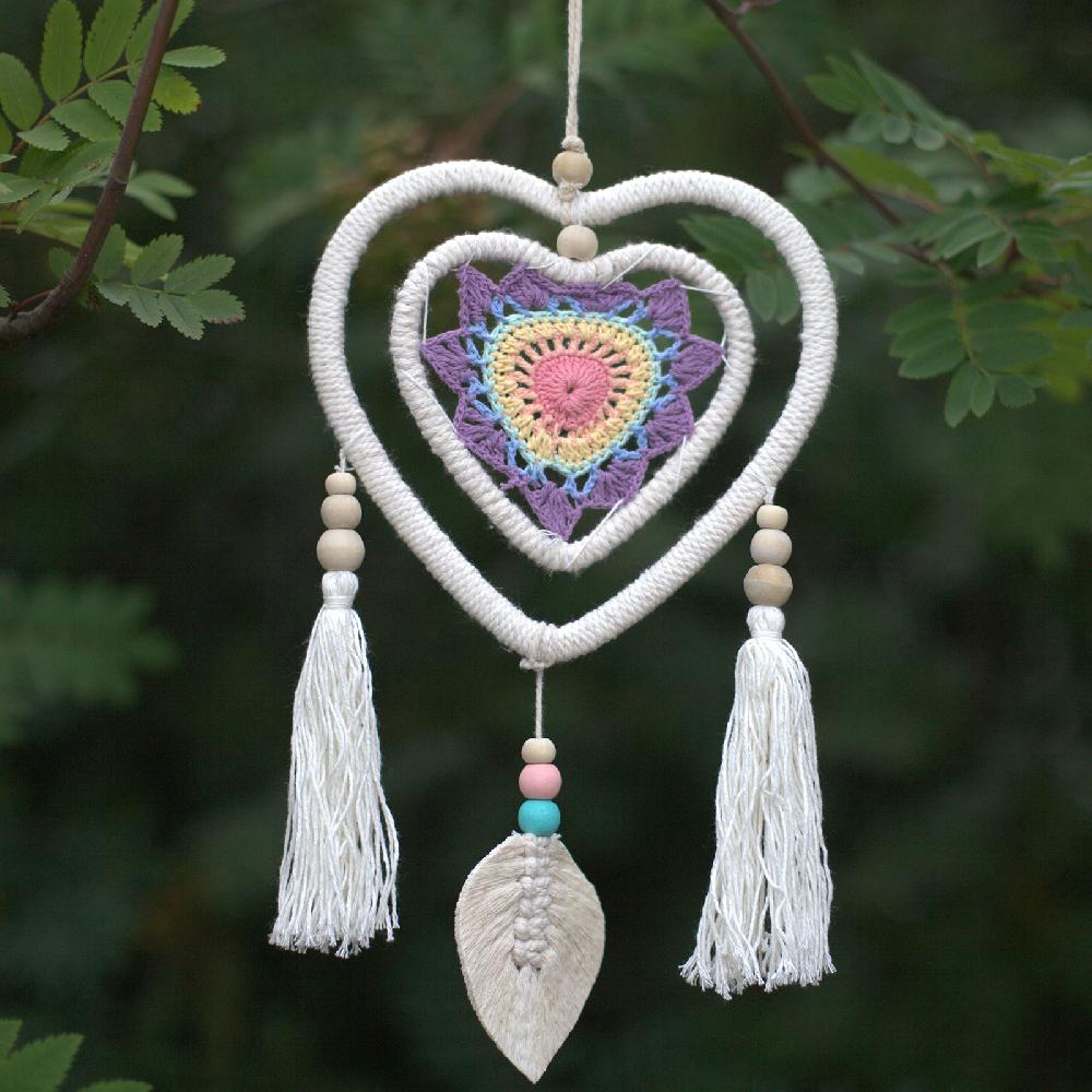 ancient wisdom Dream Catcher - Medium Multi Heart in Heart - 35cm