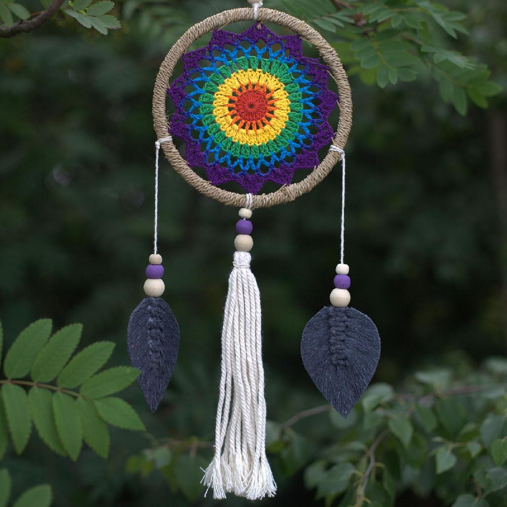 ancient wisdom Dream Catcher - Medium Rainbow Elemental Spirits - 35cm