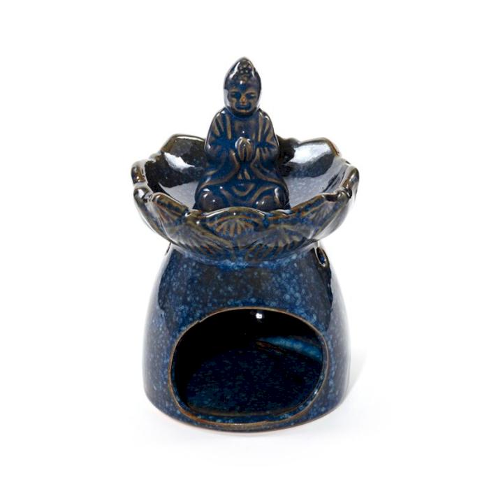 ancient wisdom Eden Thai Buddha Lotus Flower Dish Oil Burner