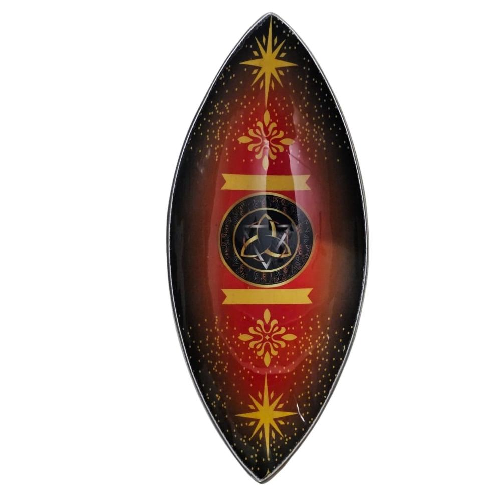 ancient wisdom Enamel Incense Bowl - Aluminum - Pagan Triquetra