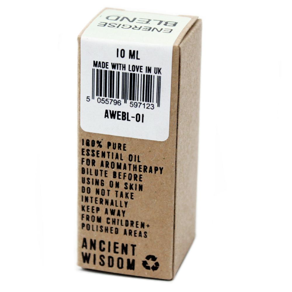 Ancient Wisdom Energising Essential Oil Blend - Boxed - 10ml