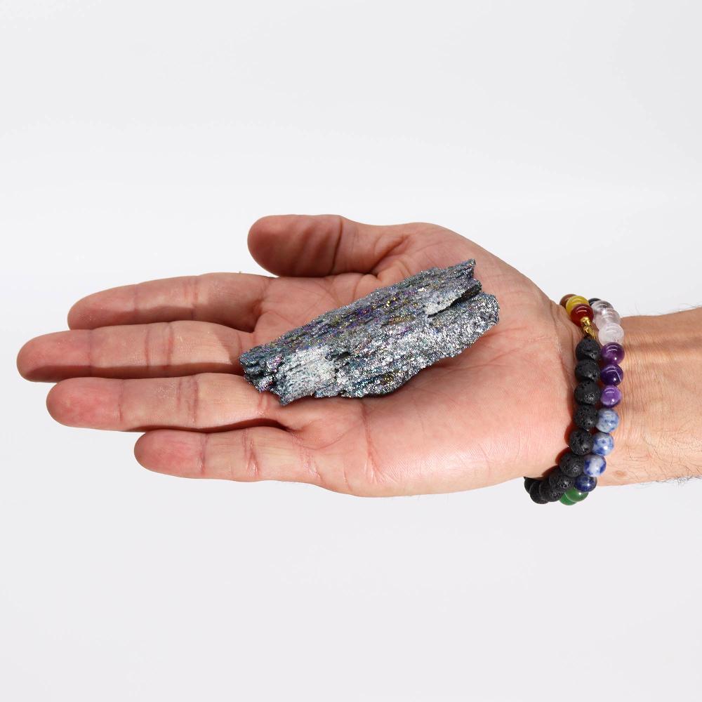 Ancient Wisdom Enhanced Titanium - Seven Colour Chakra Stone (approx 40-80gm 7-10cm)