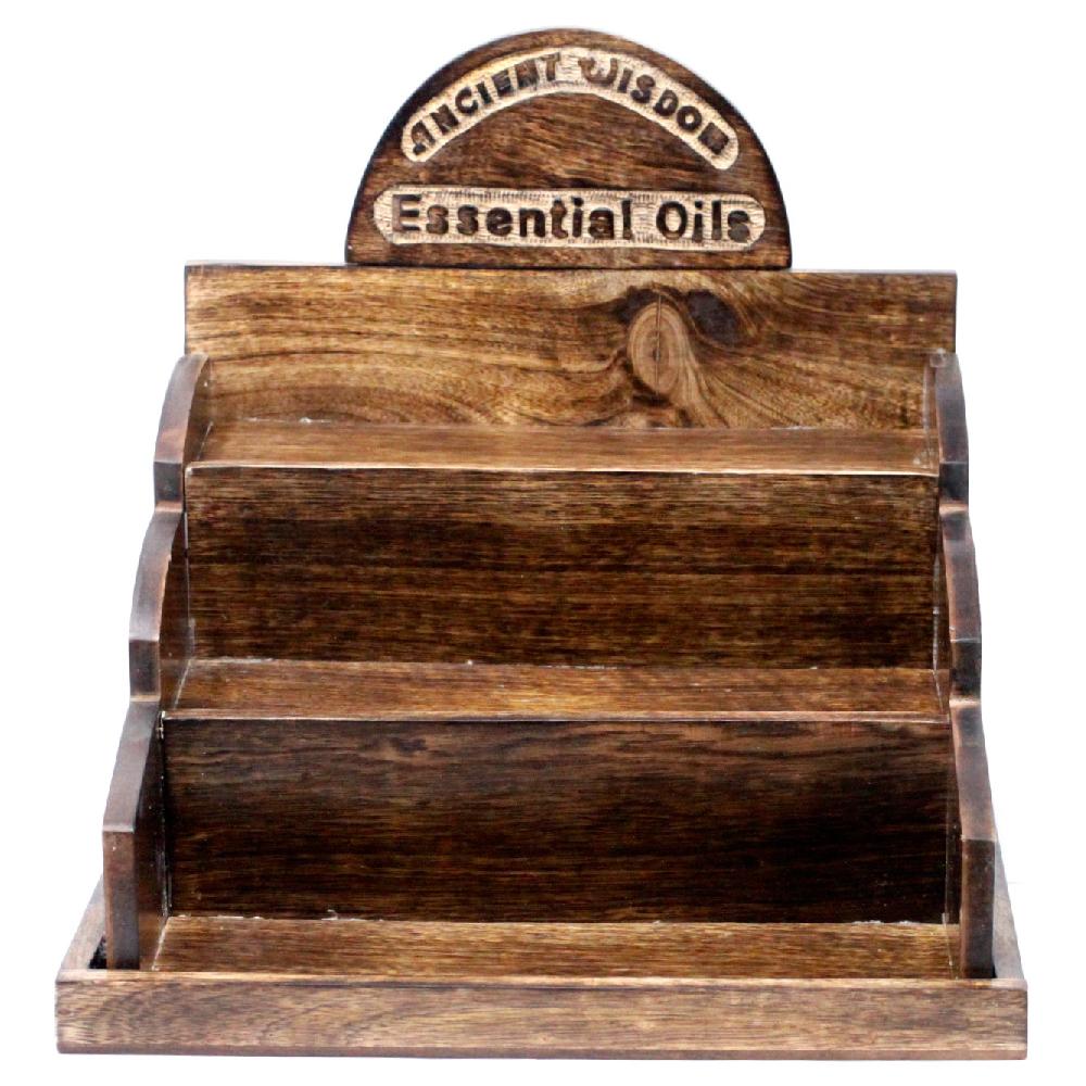 Ancient Wisdom Essential/Fragrance Oil Mango Wood Stand