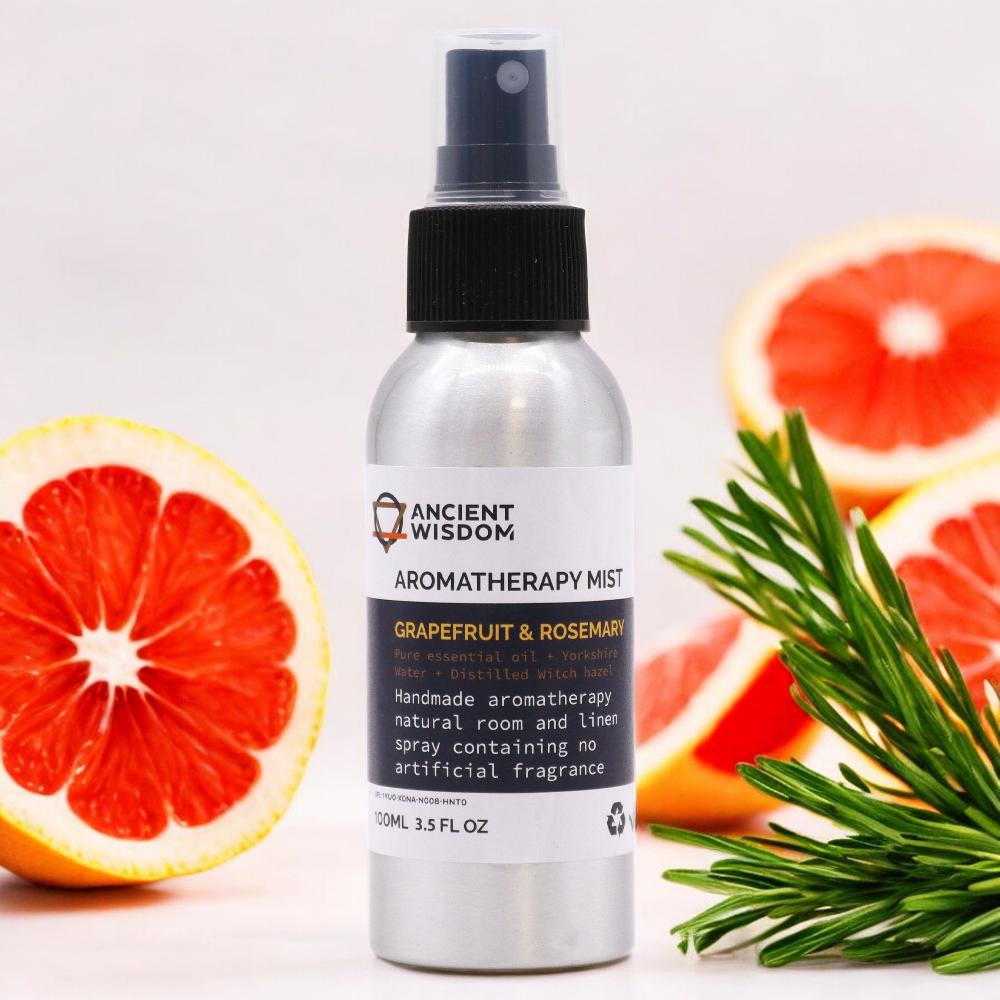 Ancient Wisdom Essential Oil Mists 100ml - Grapefruit And Rosemary