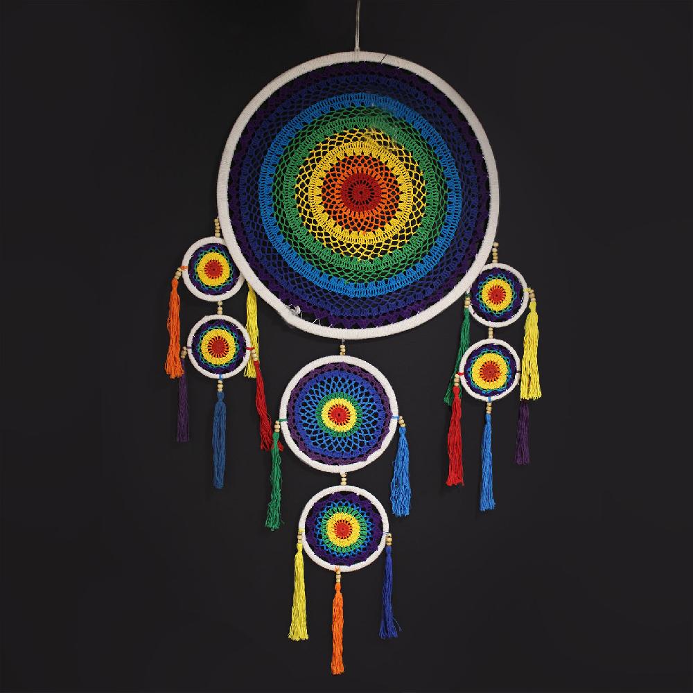 Ancient Wisdom Extra Large Dreamcatcher - Vivid Rainbow
