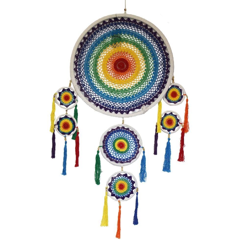 ancient wisdom Extra Large Dreamcatcher - Vivid Rainbow
