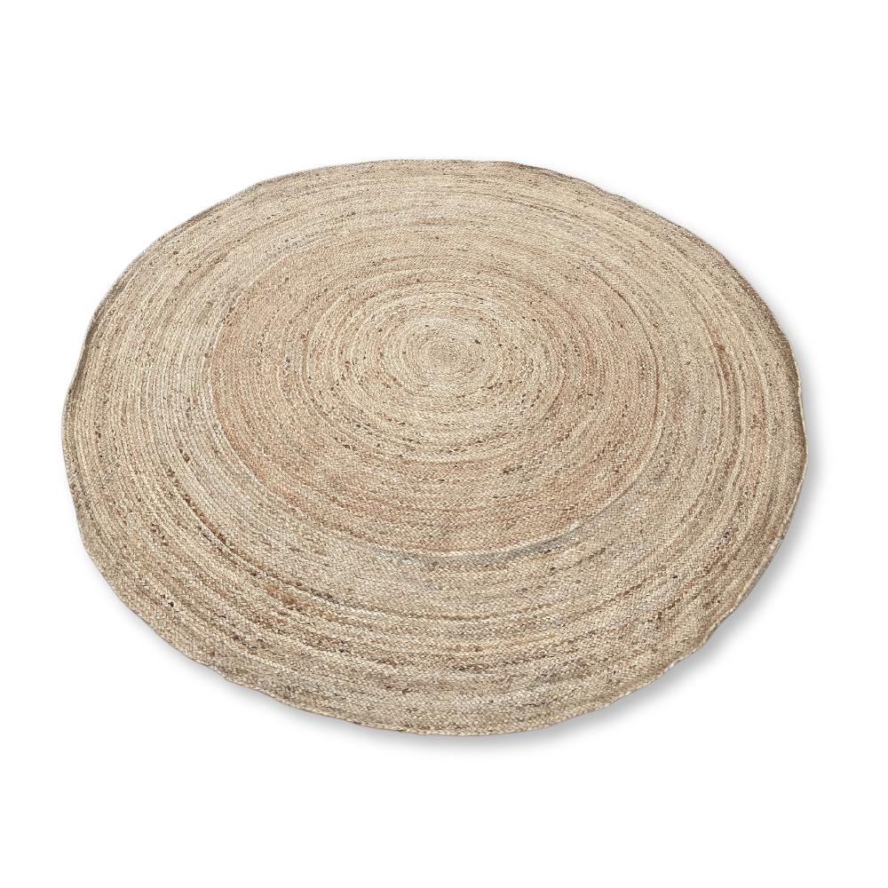Ancient Wisdom Extra Large Round Soft Jute Rug 200cm