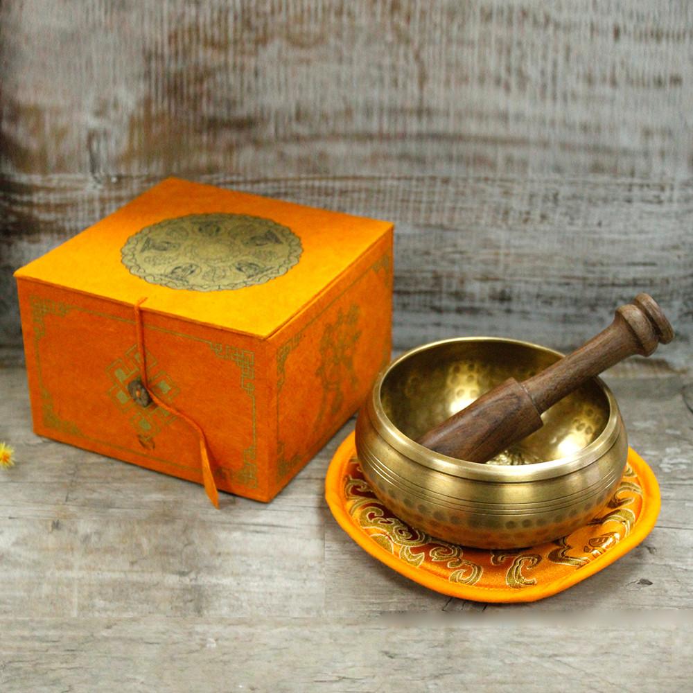 Ancient Wisdom Five Buddha Singing Bowl Set 10cm (min 400gm)