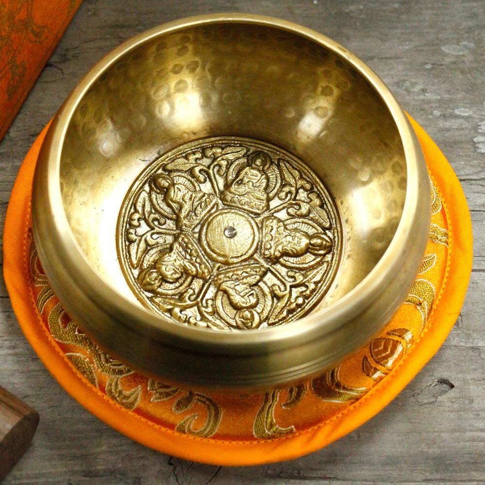 Ancient Wisdom Five Buddha Singing Bowl Set 10cm (min 400gm)