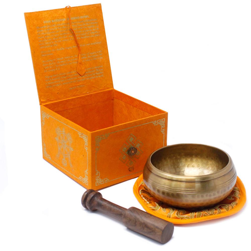 ancient wisdom Five Buddha Singing Bowl Set 10cm (min 400gm)
