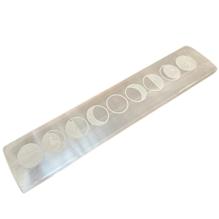 Ancient Wisdom Flat Bar Charging Plate 20cm - Moon Cycles