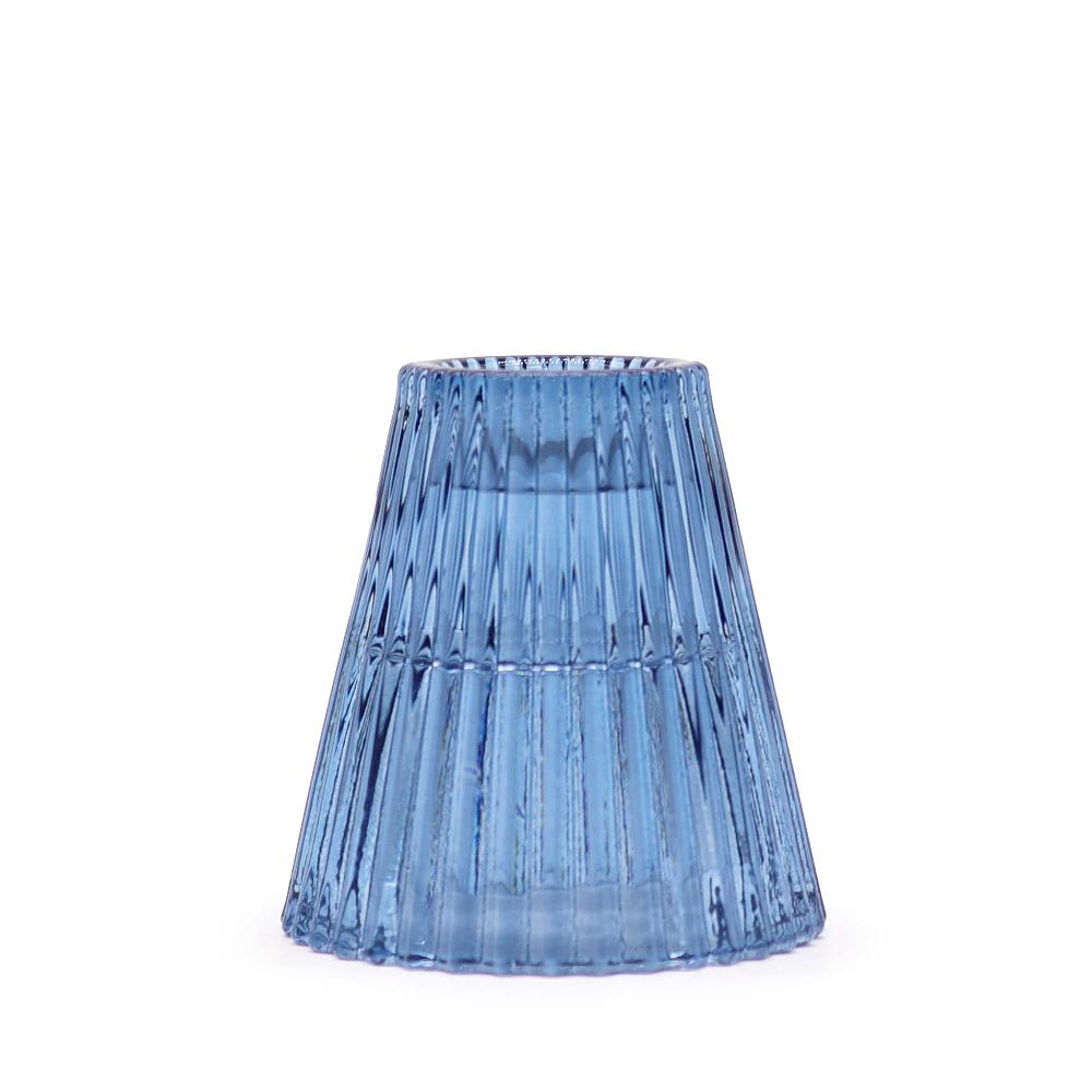 ancient wisdom Flip Dinner Candle / Tealight Holder - Royal Blue