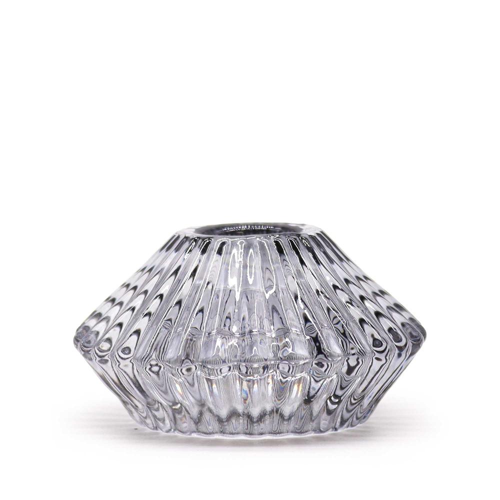 ancient wisdom Flower Flip Dinner Candle / Tealight Holder - Midnight Grey