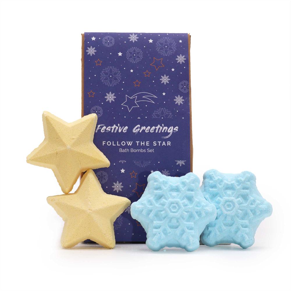 ancient wisdom Follow the Star Christmas Bath Bomb Gift Pack