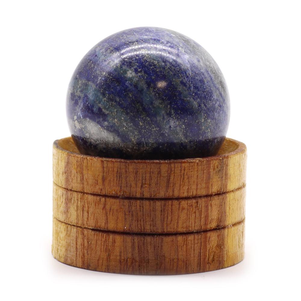 ancient wisdom Gemstone Crystal Sphere 40mm - Afghan Lapis with Stand