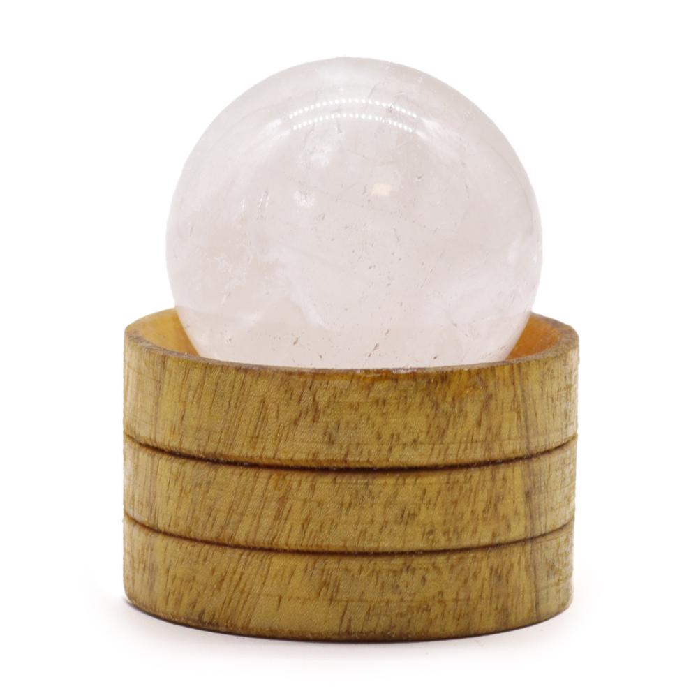 ancient wisdom Gemstone Crystal Sphere 40mm - Clear Quartz with Stand