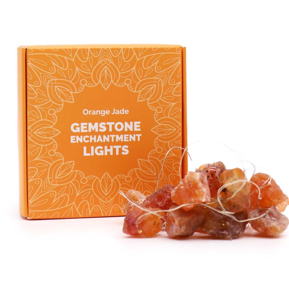 ancient wisdom Gemstone Enchantment Lights - Orange Jade
