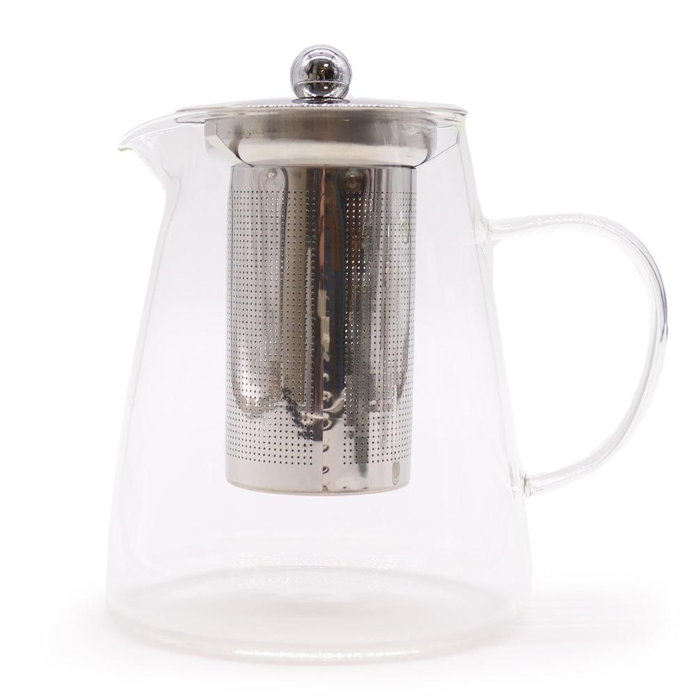 ancient wisdom Glass Infuser Teapot - Flask Shape - 950ml