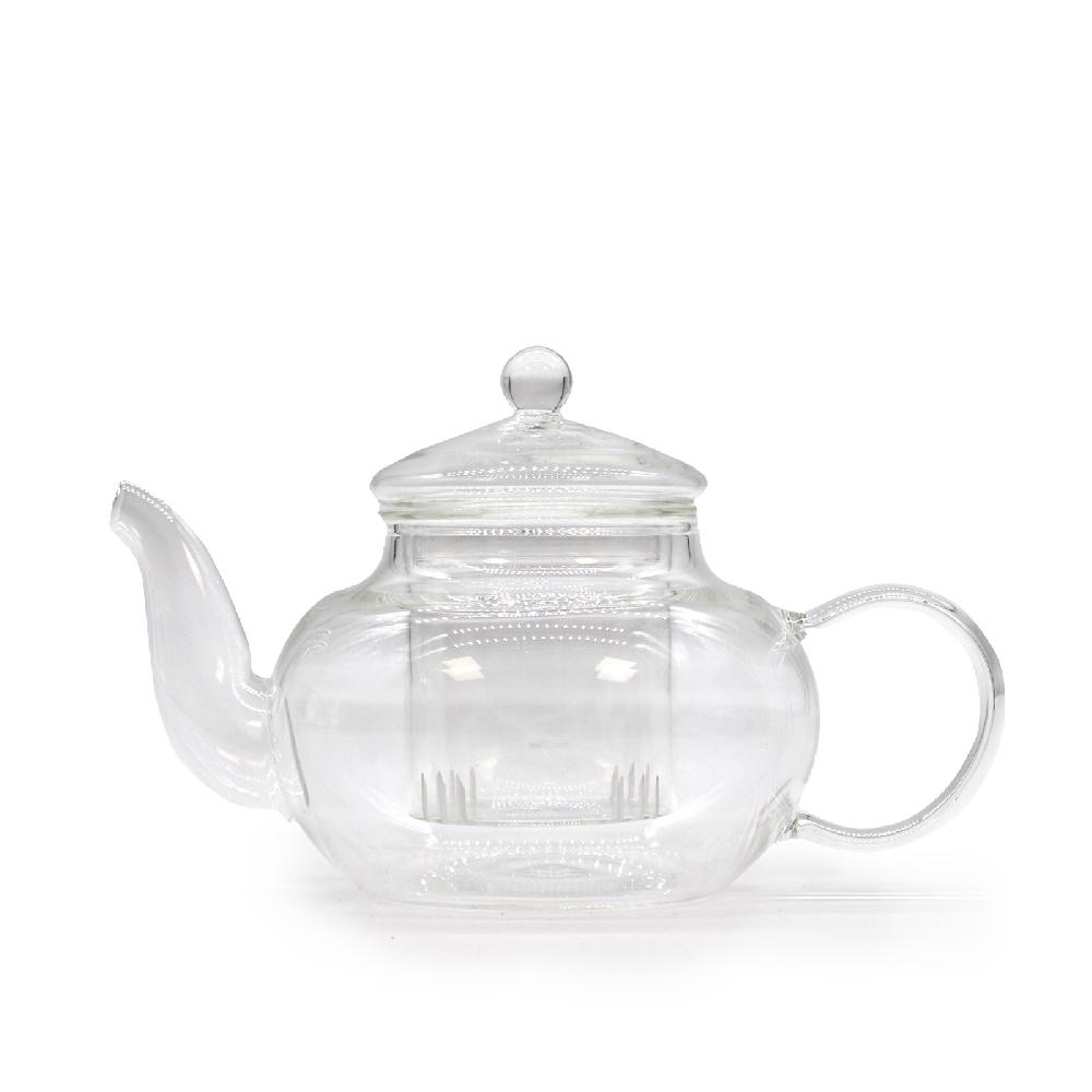 Ancient Wisdom Glass Infuser Teapot - Round Pearl - 400ml - Gift Boxed