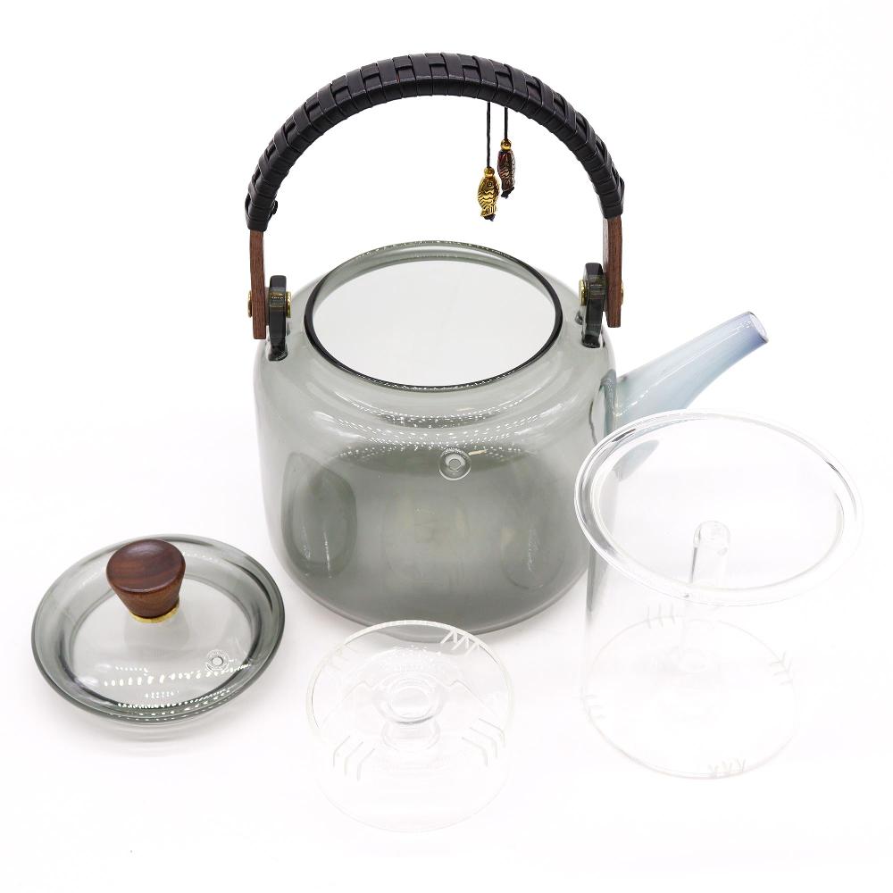 Ancient Wisdom Glass Infuser Teapot - With Steamer System - 1000ml