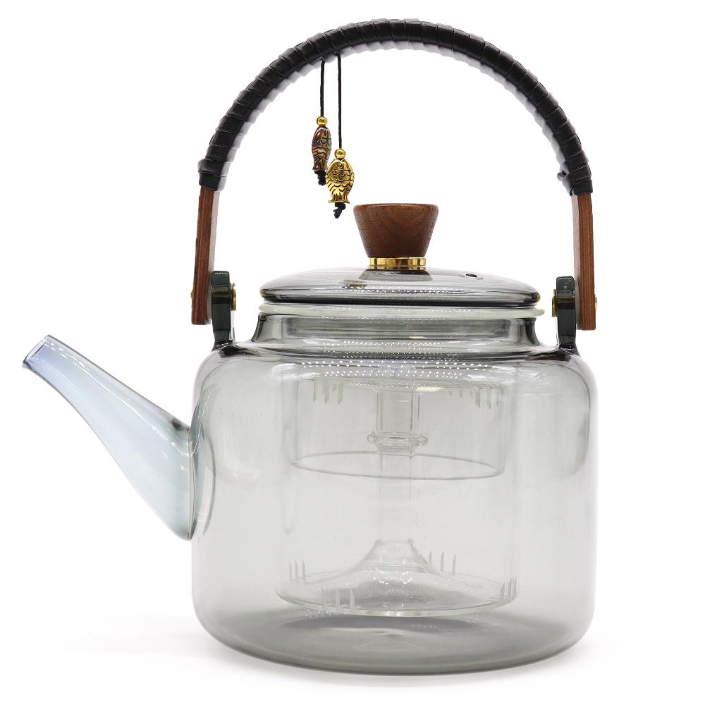 ancient wisdom Glass Infuser Teapot - With Steamer System - 1000ml