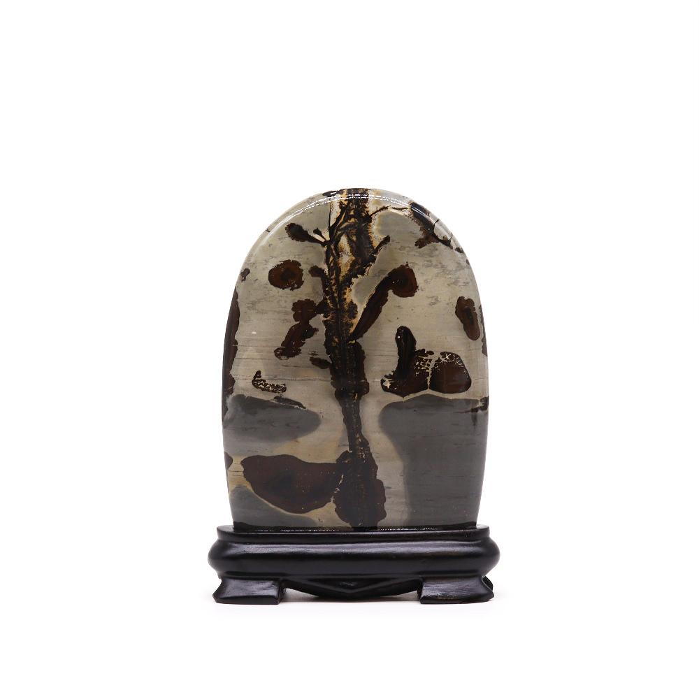 Ancient Wisdom Guohua Picture Stones - Arch - 145x110mm (approx 140gm)