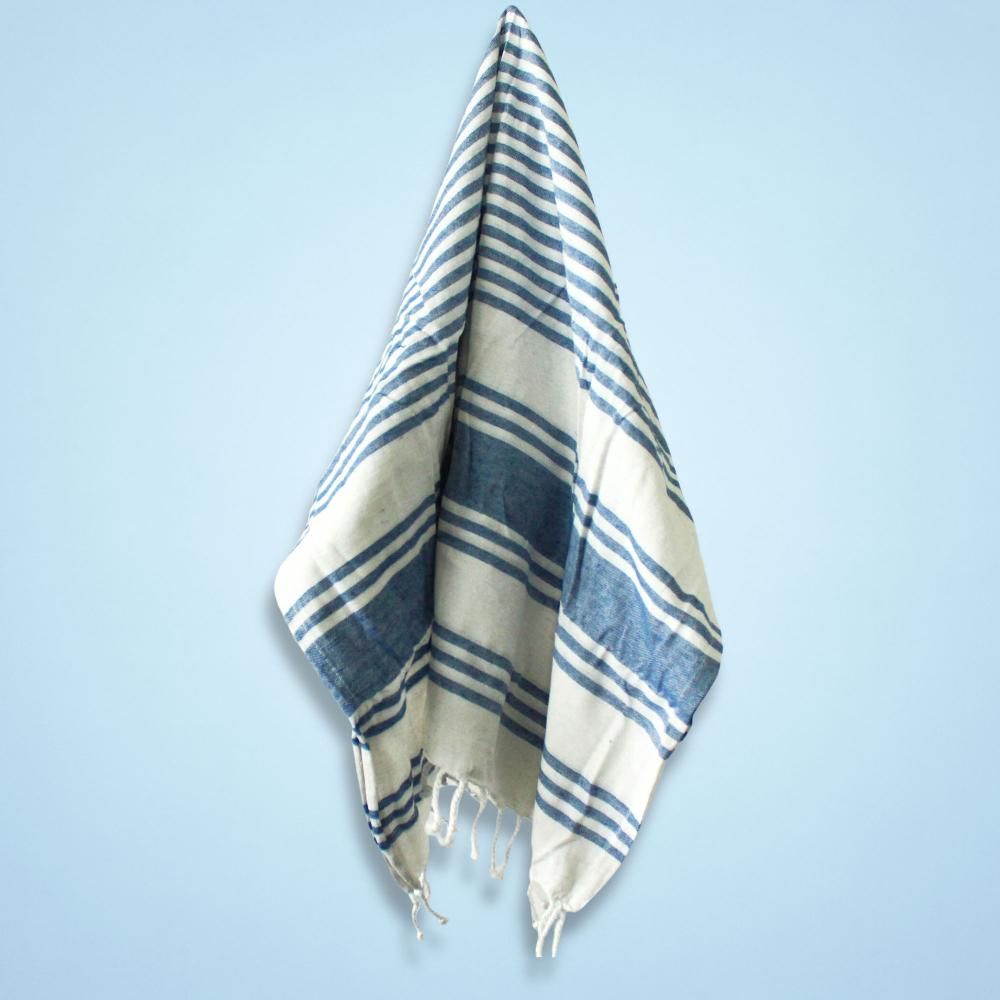 ancient wisdom Hamman Spa Towel - Ocean Blue - 90x170cm