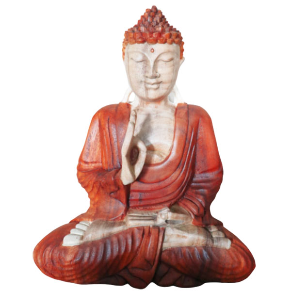 ancient wisdom Hand Carved Buddha Statue - 30cm Teaching Transmission