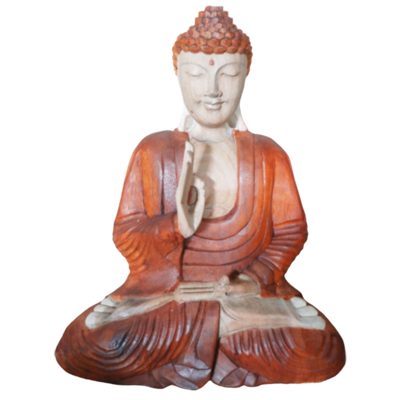 ancient wisdom Hand Carved Buddha Statue - 40cm Teaching Transmission