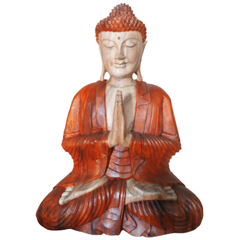 ancient wisdom Hand Carved Buddha Statue - 60cm Welcome