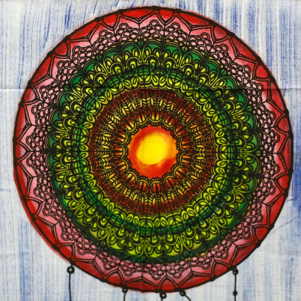 Ancient Wisdom Handbrushed Cotton Wall Art -Dreamcather