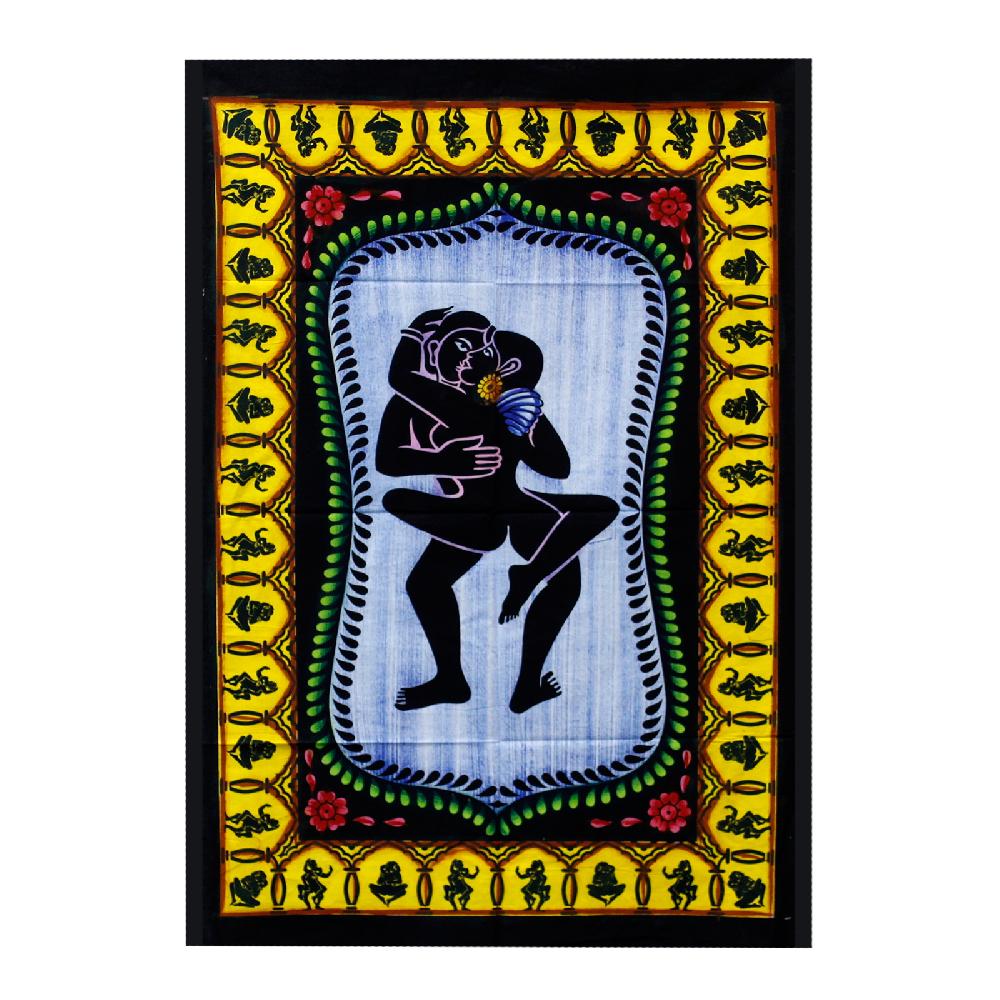 ancient wisdom Handbrushed Cotton Wall Art - Kamasutra