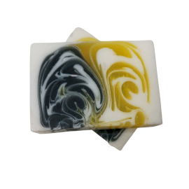 Ancient Wisdom Handcrafted Soap Loaf 1.2kg - Day And Night - Yellow And Black