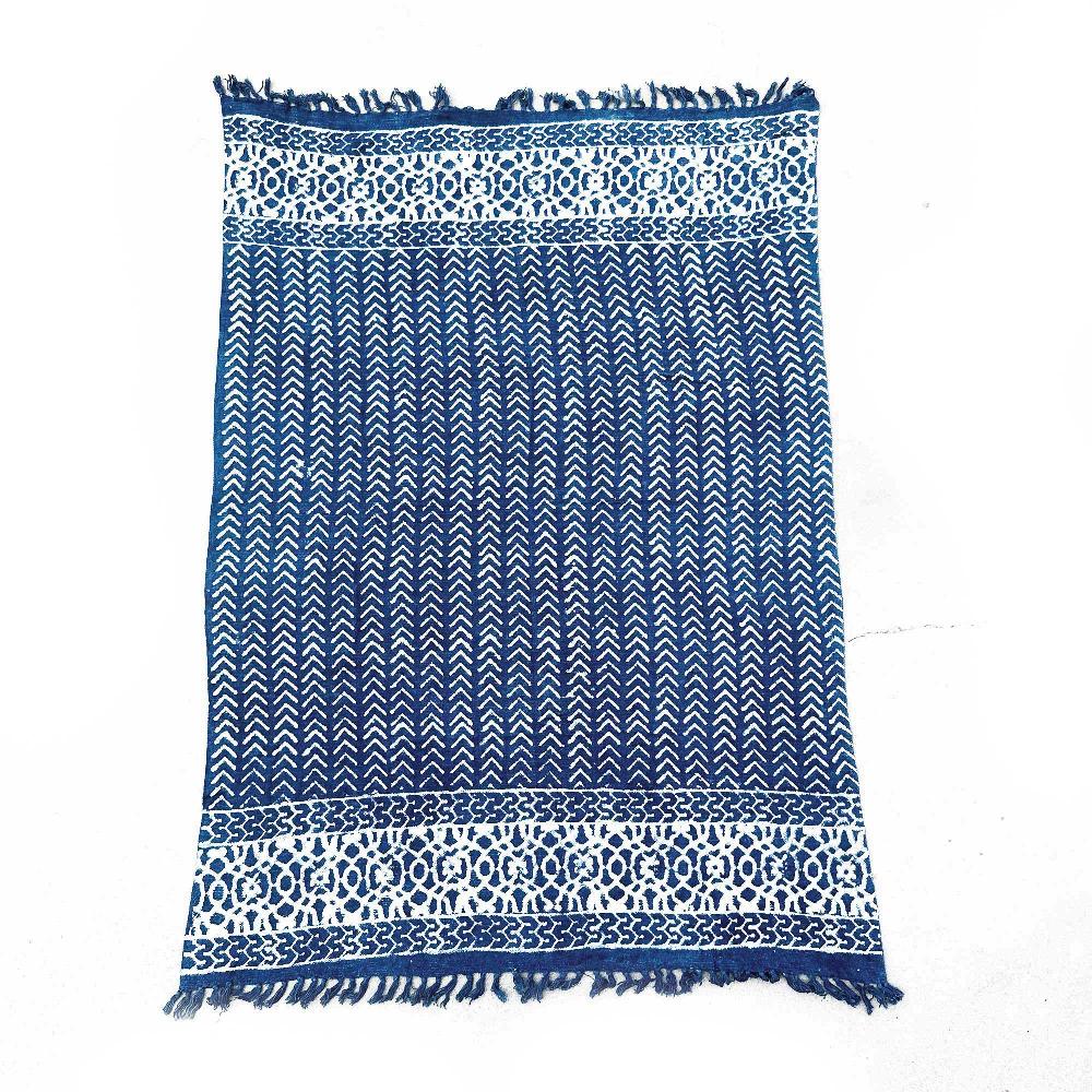 Ancient Wisdom Handmade Indigo Throw - 170x120cm - Seedha Arrows